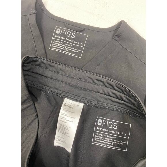 Women FIGS Catarina top Zamora High Waisted joggers 2-piece scrub set, S - Picture 8 of 8